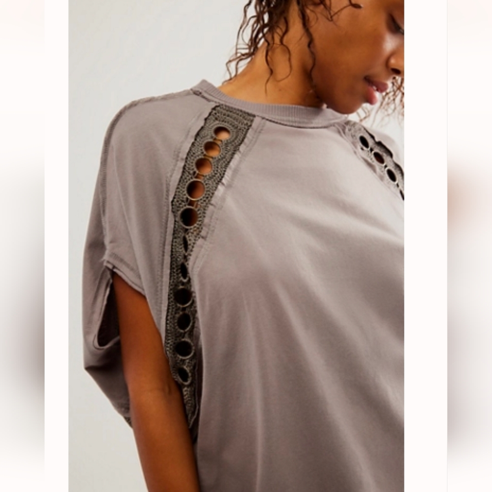 NWT FREE PEOPLE Rough Around The Edges Top  XS